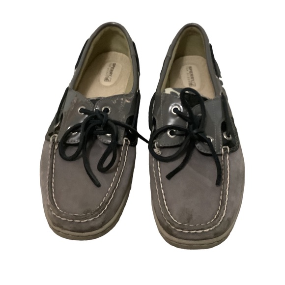 Sperry Gray and Black cheetah Loafers - Picture 2 of 6
